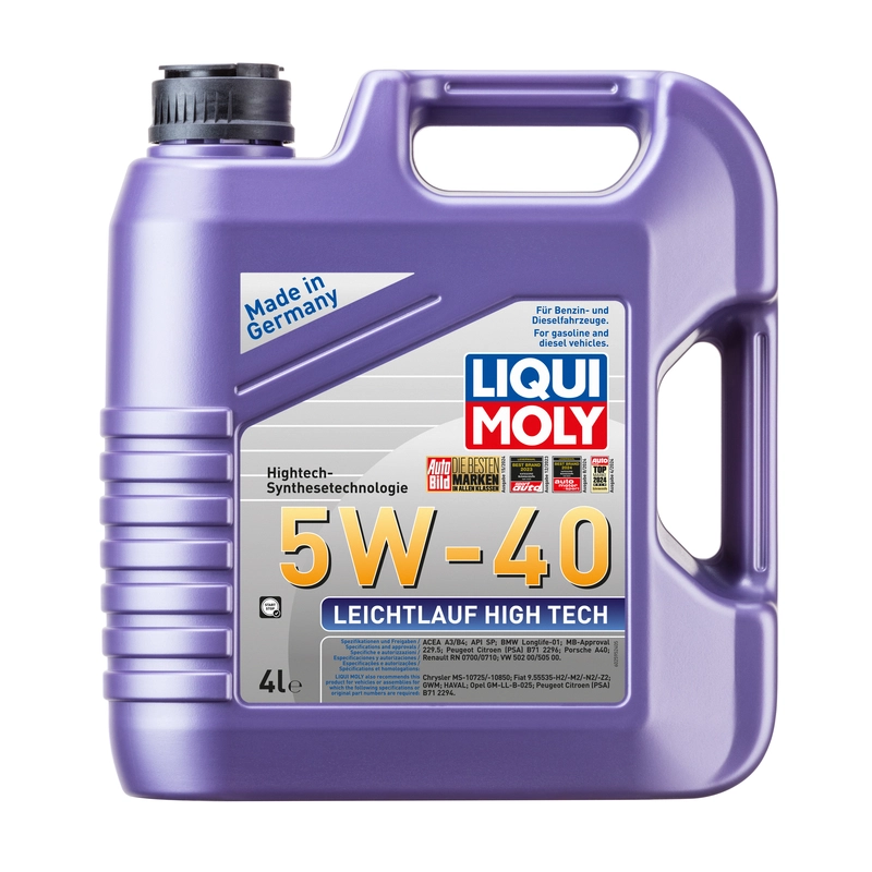 LIQUI MOLY HIGH TEC 5W-40 FULL SYNTHETIC